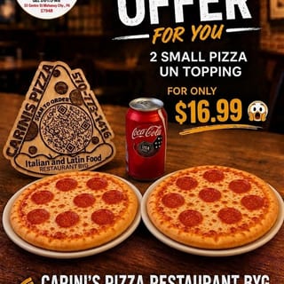 2 SM PIZZA ON TOPPING