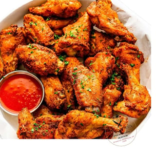 Half Tray of Bone In wings 25 pcs