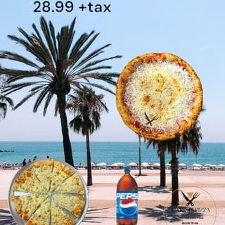 Special(3) 1 Large plain Pizza and 1 Medium Plain pizza, 2 liter Pepsi